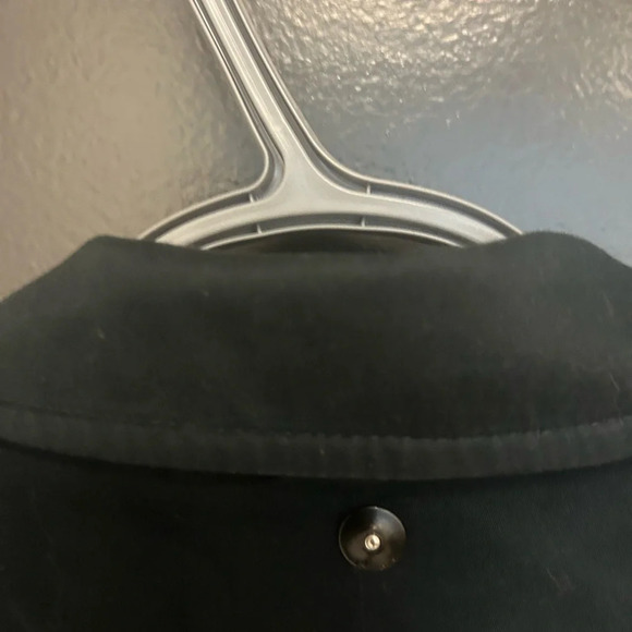 Diesel woman’s long vintage crepe bottom navy and black coat  mint condition M - Picture 7 of 9